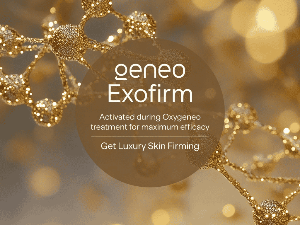 Geneo X ExoFirm OxyPod anti-aging cu exozomi vegetali pentru fermitate și revitalizarea tenului, disponibil la BelleZone Constanța